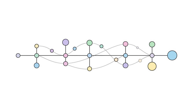 Colorful molecular structure model.