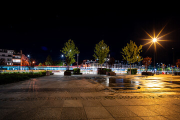 Zdjęcie nocne Warszawy, Warsaw by night, Wilanów © olo