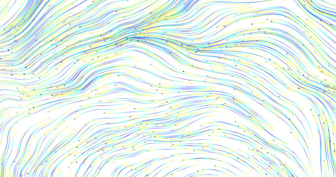 Unique artistic abstract background featuring flowing lines and a vibrant color palette, ideal for modern design and dig