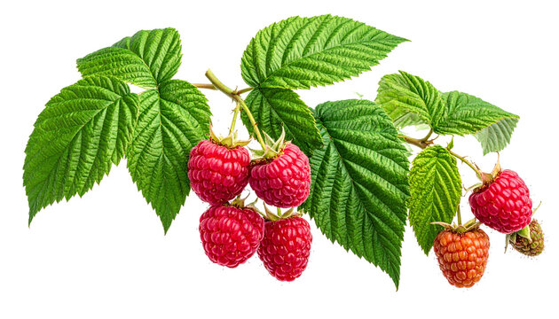 Himbeeren, freigestellt