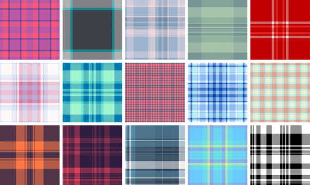 Plaid bundle built for heritage stationery and packaging. Seamless tartan repeats ensure authenticity.