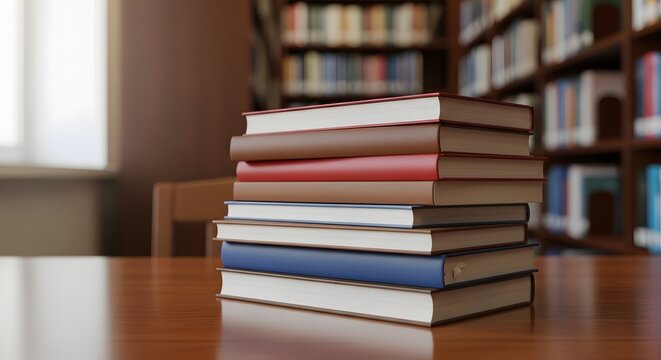 Celebrating world book day with a stack of diverse novels and literature
