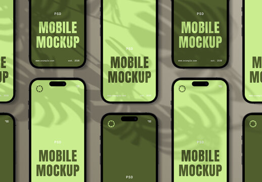 Lying Mobile Mockups