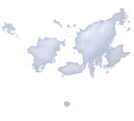 Fototapeta premium Dark grey smoke cloud cluster isolated on transparent background png, realistic fog and mist texture for cinematic and environmental design