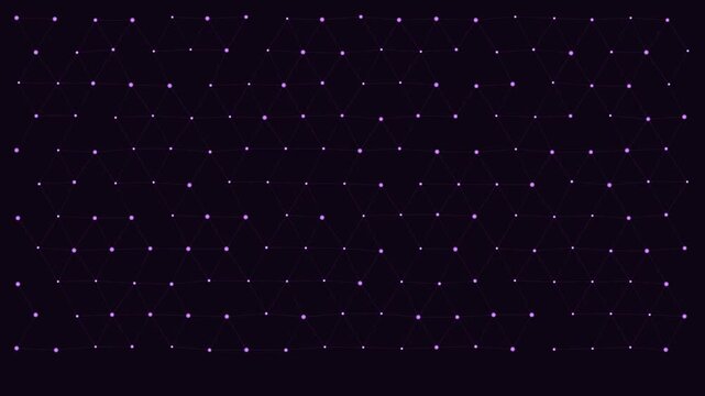 Hexagonal Grid Network - Honeycomb Pattern Animation