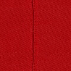 Fototapeta premium Seamless Red Denim fabric with seams, denim jacket, denim pants, for background or fabric sample sale.