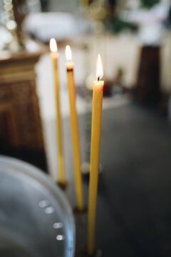 candles in church
