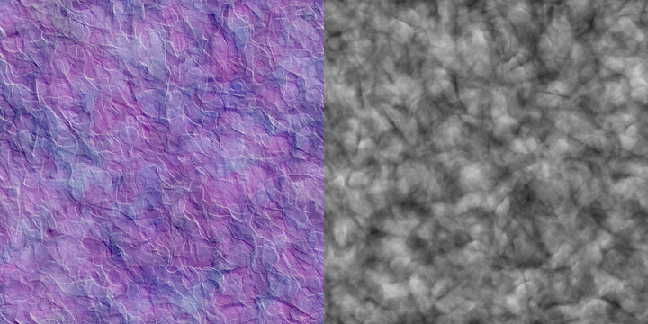 Botanical Leaf Vein Displacement Map Texture