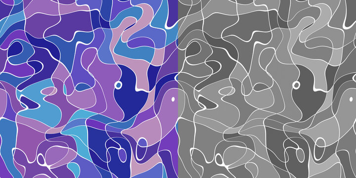 Modern Art Curves Material and Heightmap Showcase