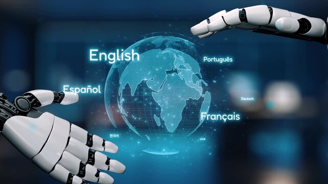 AI artificial intelligence bridges global language communication with multilingual virtual assistants, real-time languages translation, and digital tools for cultural connectivity. Epoch