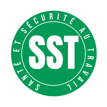 Symbole SST sant&eacute; et s&eacute;curit&eacute; au travail