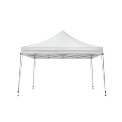 White pop up canopy tent isolated on a transparent background © Nasima Begum
