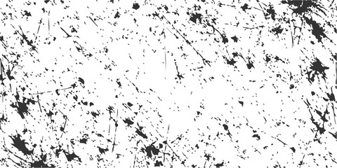 Fototapeta premium An abstract black grunge background vector illustration featuring a dirty ink splatter texture with paint stains and liquid drops on a light art pattern design
