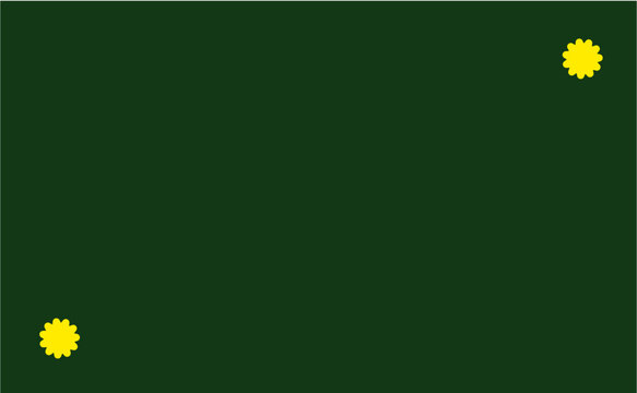 green background with yellow flowers