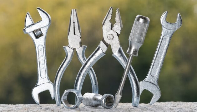 Closeup medium shot of zinc plating on steel hand tools showcasing the electrodeposition technique and uniform corrosionresistant finish.