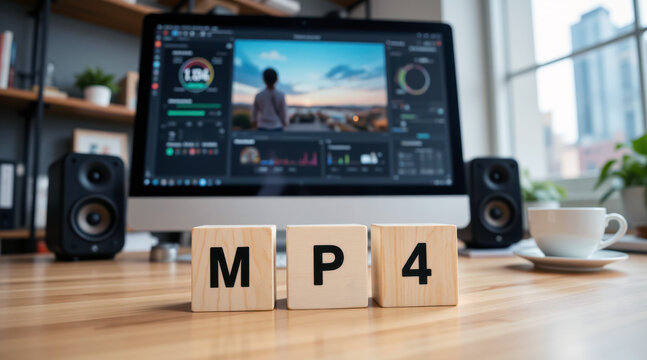 MP4 video file format for media playback, content upload, stream delivery and file conversion workflows used in online publishing, editing, archive storage and cross platform video sharing
