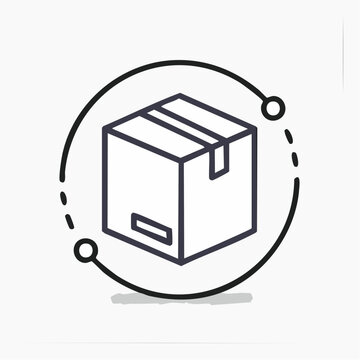 Paket Icon Lieferung einfach