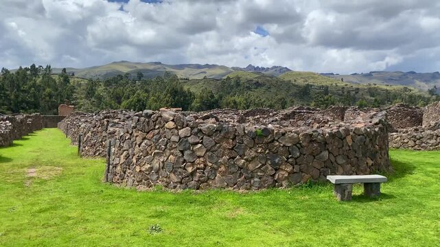 Raqchi is an Inca archaeological site in Peru located in the Cusco, Tintay, Apurimac, Peru