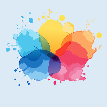 Watercolor Splash Vector Abstract