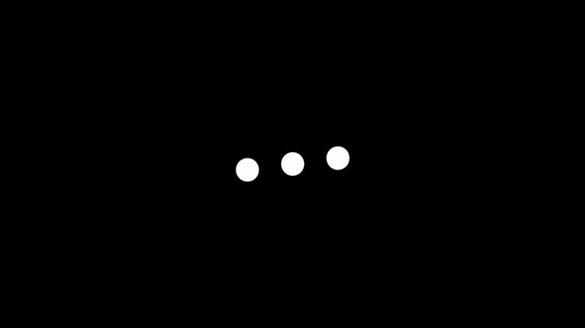 Minimalist White Dots on Black Background - Loading Screen Design