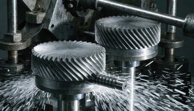 Closeup medium view of industrial knurling creating deep grip patterns on metal caps emphasizing enhanced tactile surface for firm handling.
