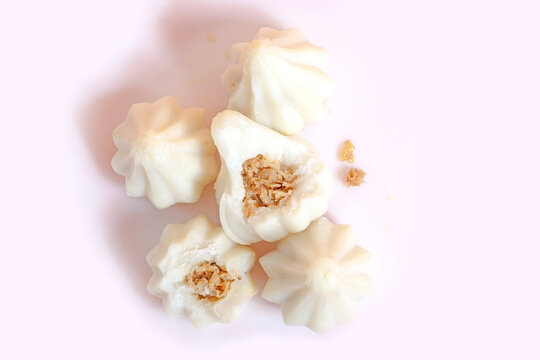 Steamed sweet modak rice dumplings for Ganesh festival