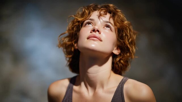 32All the feels in a moment of deep breath after stress, eyes closed, shoulders relaxing, emotional reset