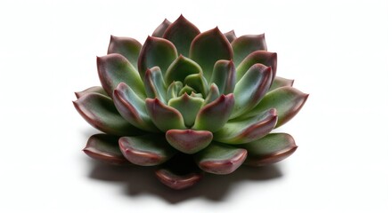 Fototapeta premium Vibrant Succulent Plant Isolated on White
