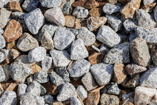 &Oacute;bidos train station gravel ballast texture background