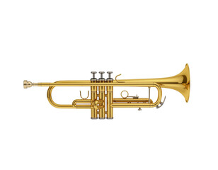 Fototapeta premium trumpet isolated on white background