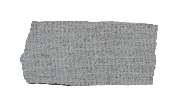 Grey Dotted Plastic Material Scrap, Thick Textured Irregular Torn Edge, Creative Label Lower Third Element Concept