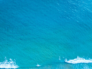 Obraz premium Top view sea surface waves texture background
