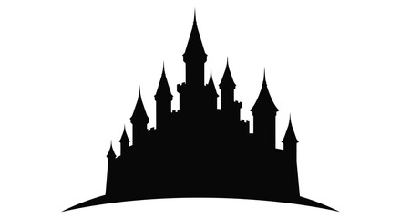 Dramatic mountain and forest landscape with a striking sunburst silhouette © MDJAMAL