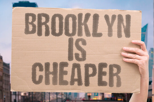 "Brooklyn Is Cheaper" Compared to Manhattan, Brooklyn offers more space and lower rent while still being well-connected by subway. NYC. BROOKLYN. APARTMENT. RENT. HOUSING.
