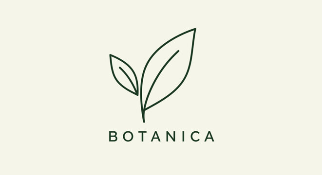 Botanica logo with leaf design.