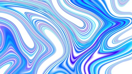 Fototapeta premium Vibrant blue and purple liquid marble wavy lines abstract pattern on transparent background for fluid graphic design.