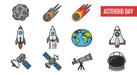 Space objects and exploration vehicles. © ANAK