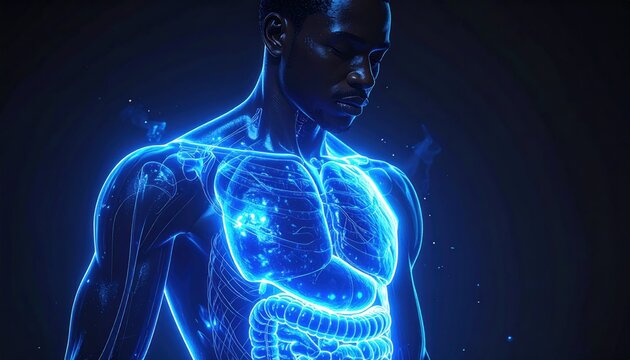 Human body internal organs graphic design