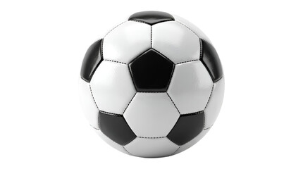 Fototapeta premium High Quality Classic Black and White Soccer Ball isolated on transparent background