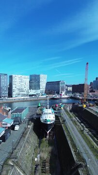 Liverpool town, albert dock views from above