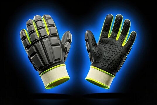 Floating TPR construction safety gloves isolated