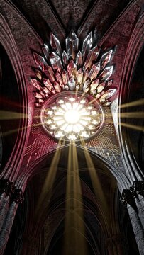 Cathedral vault morphs into fractal crystal