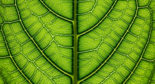 textura de hoja verde - en detalle