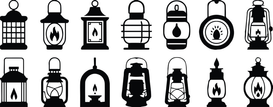 lantern historical and modern lantern silhouettes for logos