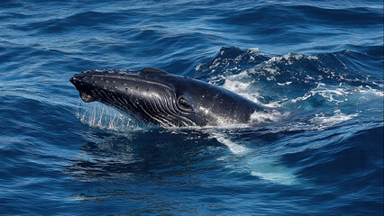 Fototapeta premium dolphin in the water