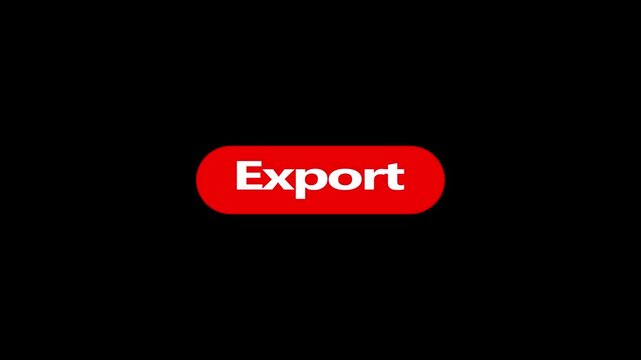 Export button blinking and cursor hovering