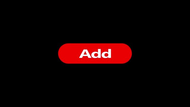 Mouse cursor clicks add button motion graphic