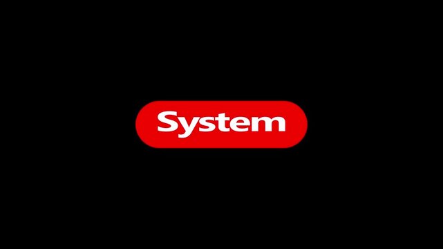 System button animation with mouse click