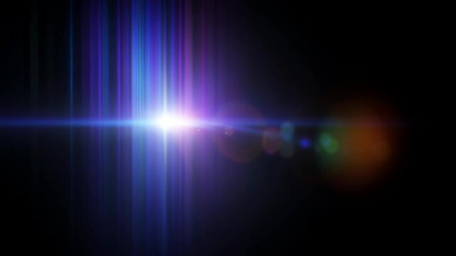 Abstract animation dark background refraction effect loop looping render gradient futuristic iridescent shape creating glowing horizon beam and subtle color refraction that feels like looping forming