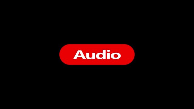 Mouse clicking audio button motion graphic